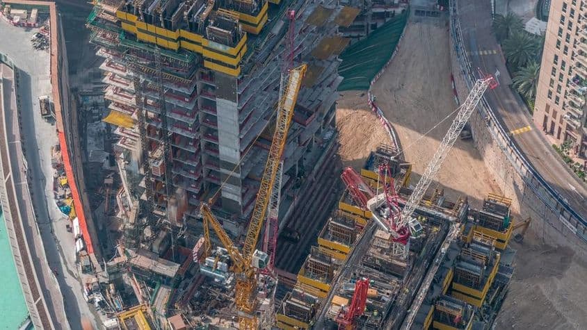 迪拜建筑施工中