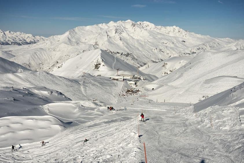 法阿尔卑斯山滑雪道。