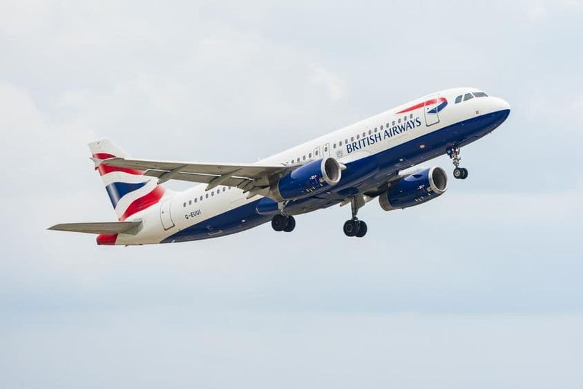 一架英航空客A320-232窄体客机。