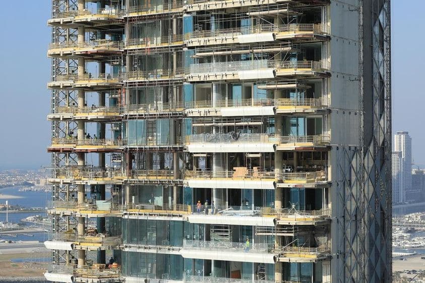 迪拜市建筑工地