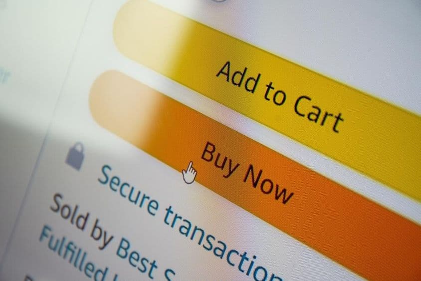 亚马逊上的在线产品购物。