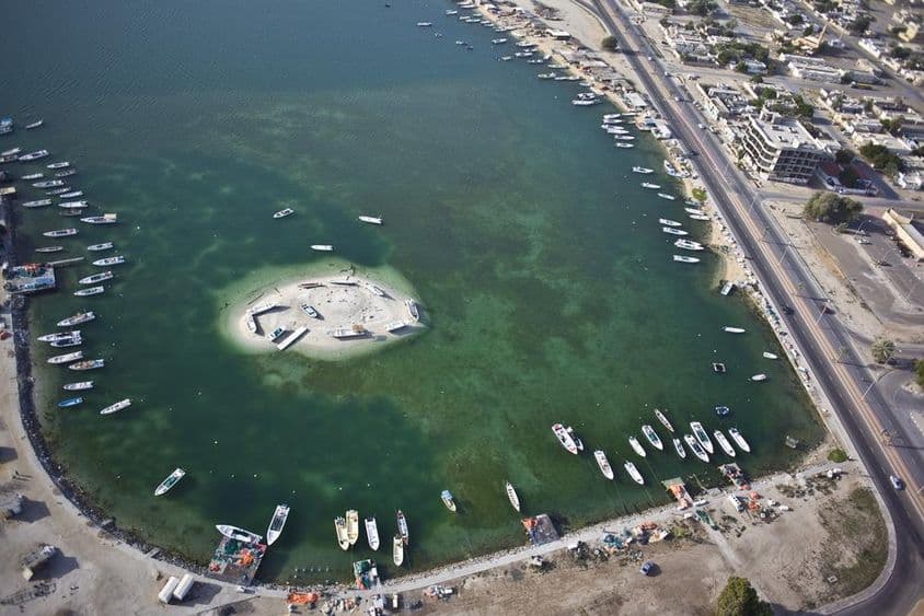 阿治曼的渔民在准备午餐。