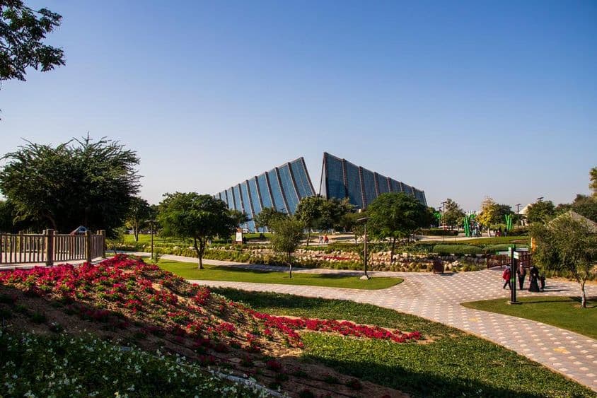 迪拜野生动物园入口。