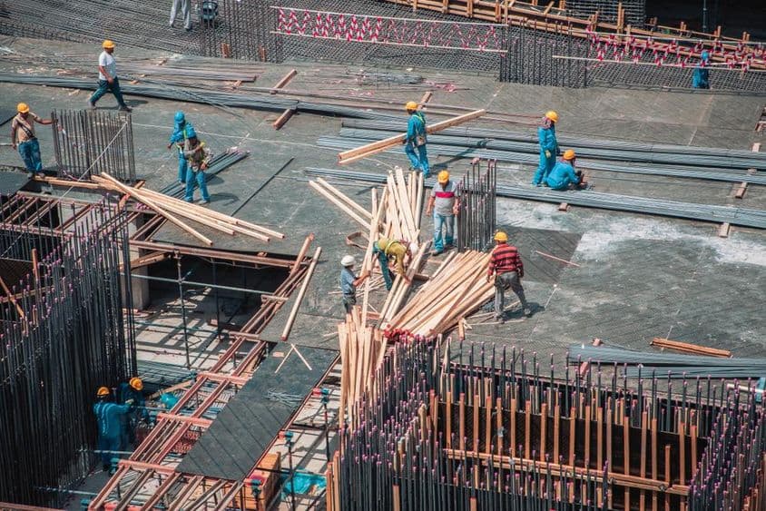 在阿联酋迪拜工作的建筑工人。