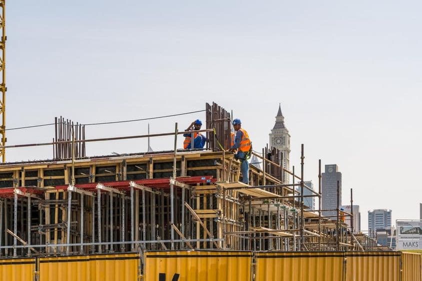 迪拜在建的新摩天大楼。