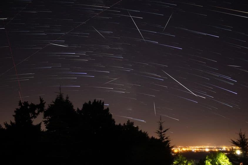 银河系的星星,流星雨