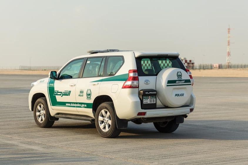迪拜阿勒马克图姆机场的警车。