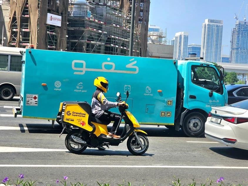 设计用于移动加油服务的Cafu燃油配送卡车。