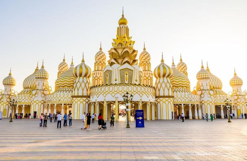 迪拜全球村,俄罗斯风格建筑。