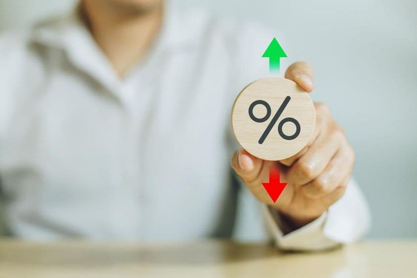 GDP百分比变化手绘树形百分比。