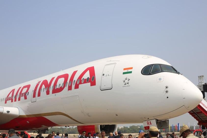 印度航空的第一架A350-900飞机。