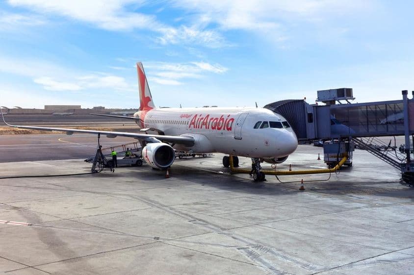 阿曼阿拉比亚航空A6-AUB飞机,空客A320。