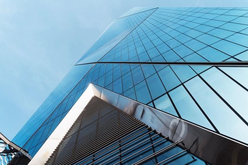 迪拜办公楼的街景