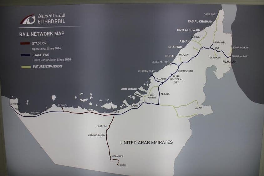 在中东铁道2021展览会上——铁路和地铁行业最大的专业活动。