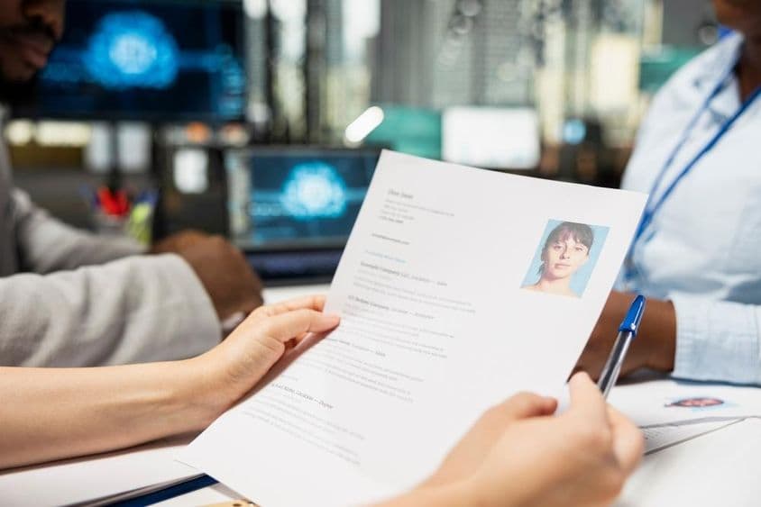 人工智能系统与人力资源团队合作筛选简历。