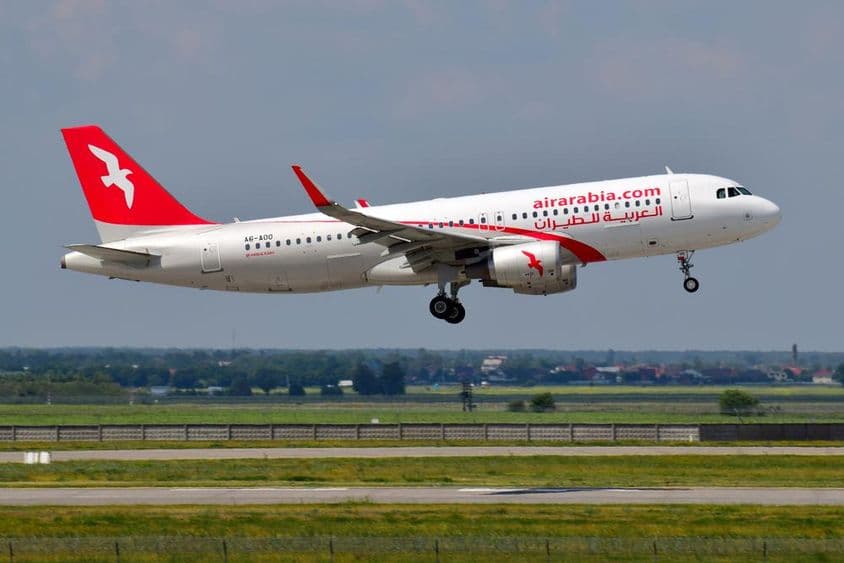 阿拉伯航空空客A320-200 A6-AOO飞机。