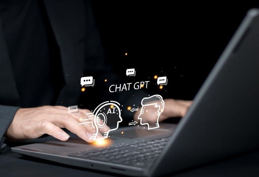 与人工智能的ChatGPT对话。