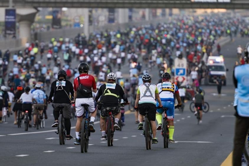 迪拜年度骑行活动