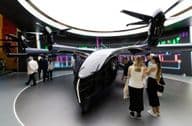 展示中的Archer Aviation Midnight电动出租车eVTOL。