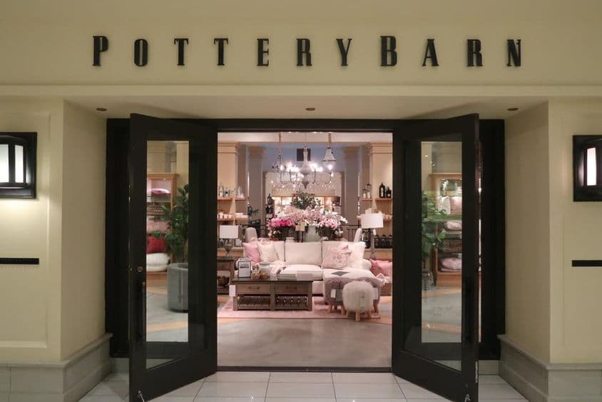 高档商场特许经营 Pottery Barn 的形象