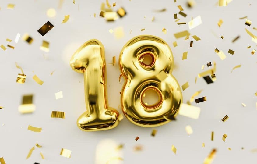 18岁年轻人,金色气球