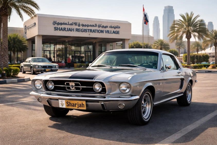 沙迦的经典车牌交换