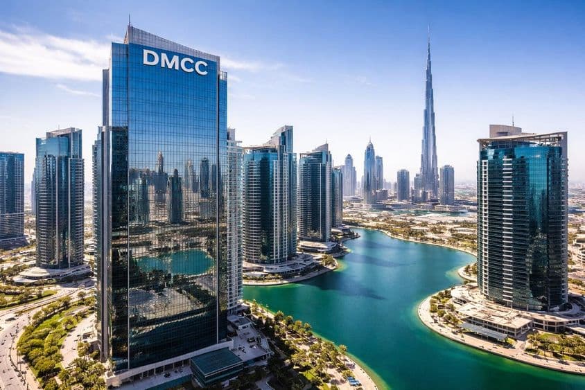迪拜上方的DMCC大厦。
