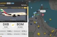 阿联酋500航班实时跟踪地图