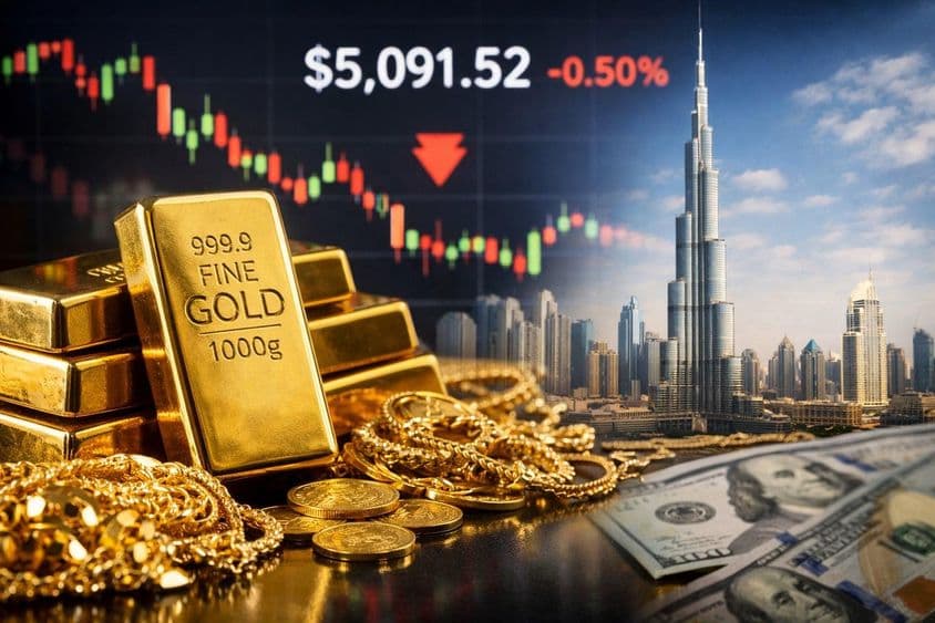 迪拜黄金价格下降市场