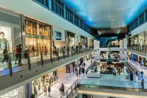 迪拜购物中心的内部