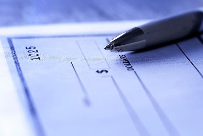 用于书写银行支票的笔