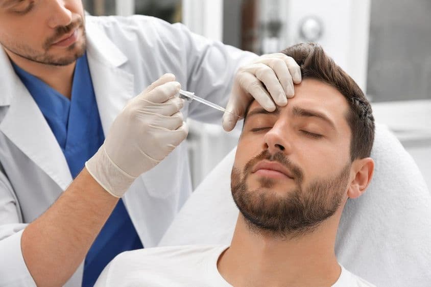 男性面部细微美容治疗