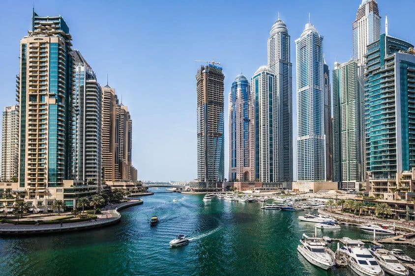 迪拜码头全景图