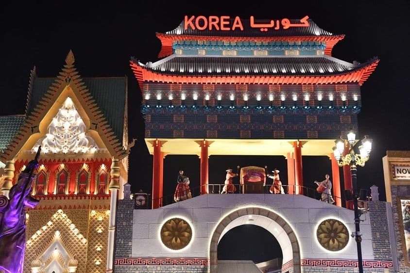 迪拜全球村的韩国展馆