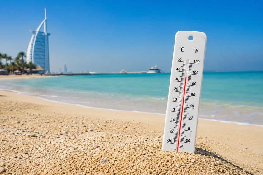 迪拜海岸线高温预警